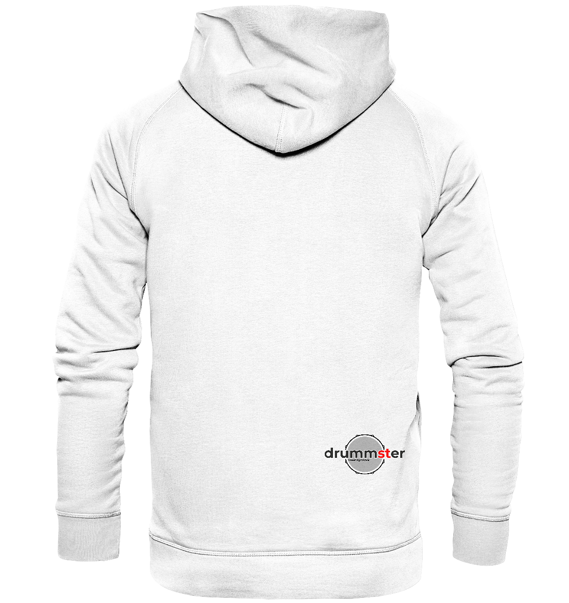 art of drummster v3 - unisex hoodie | arctic white
