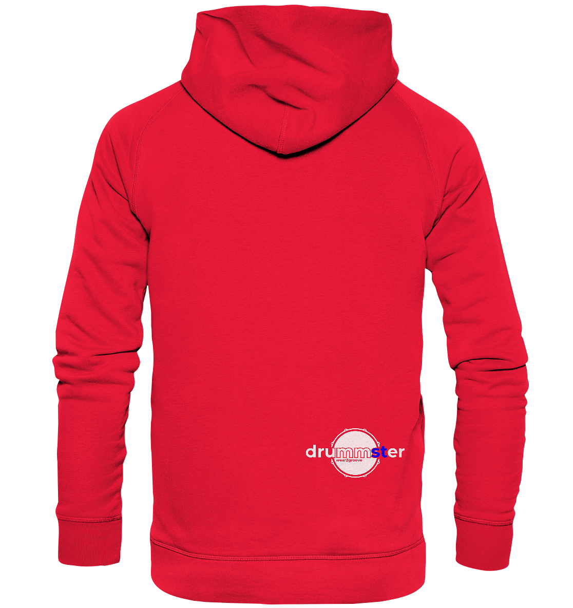 art of drummster v2 - kids hoodie | red