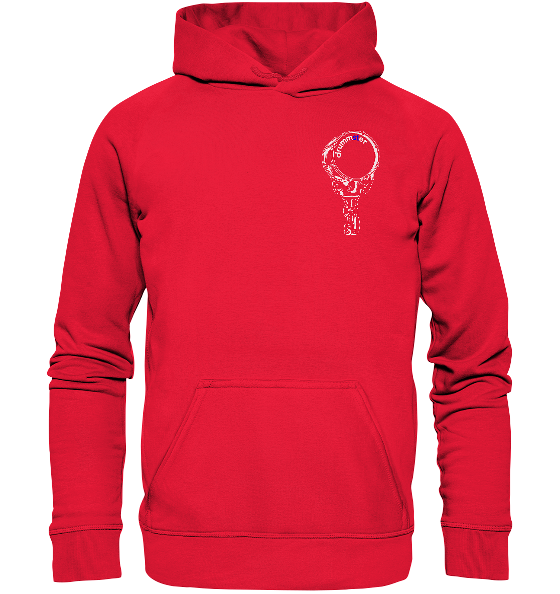 monument v3 - kids hoodie | red
