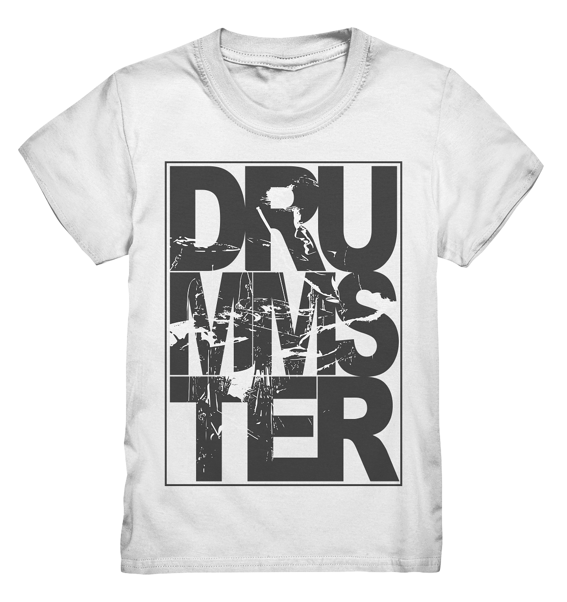 art of drummster v3 - kids shirt | white
