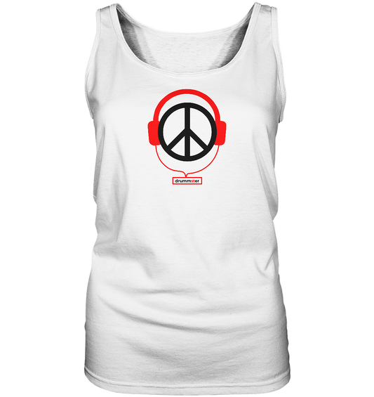 sound of peace - ladies tank-top | white