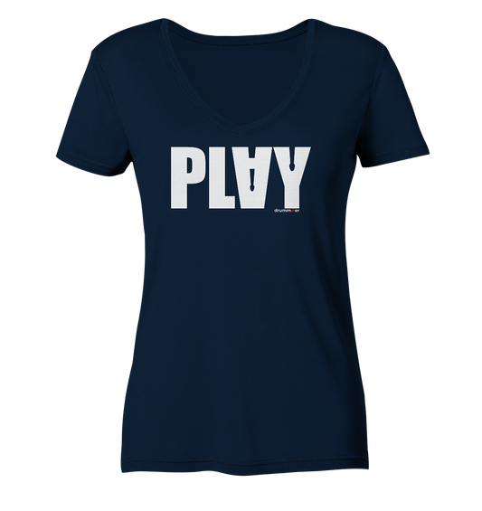 play - ladies v-neck shirt | various colors