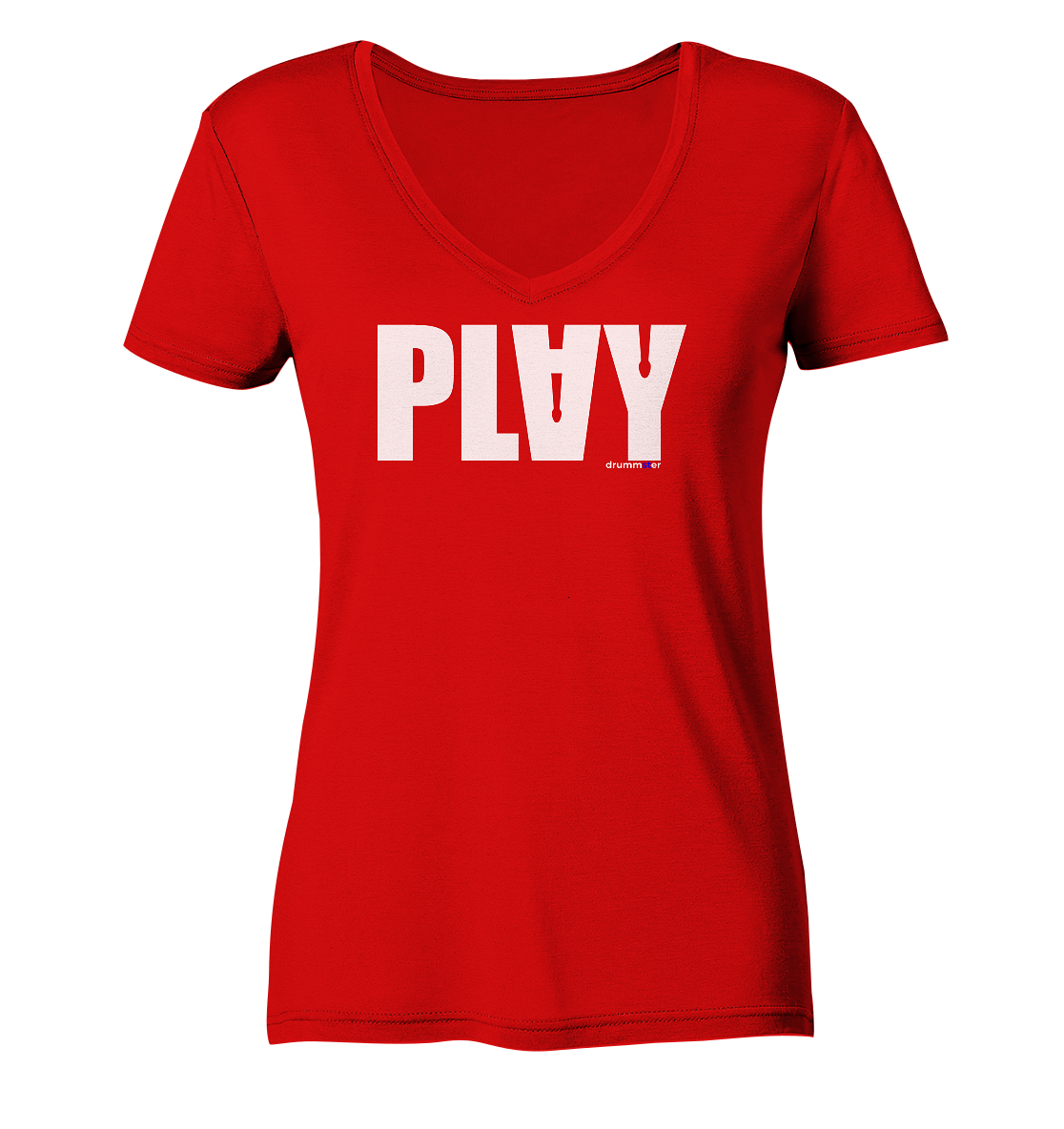 play v2 - ladies v-neck shirt | various colors