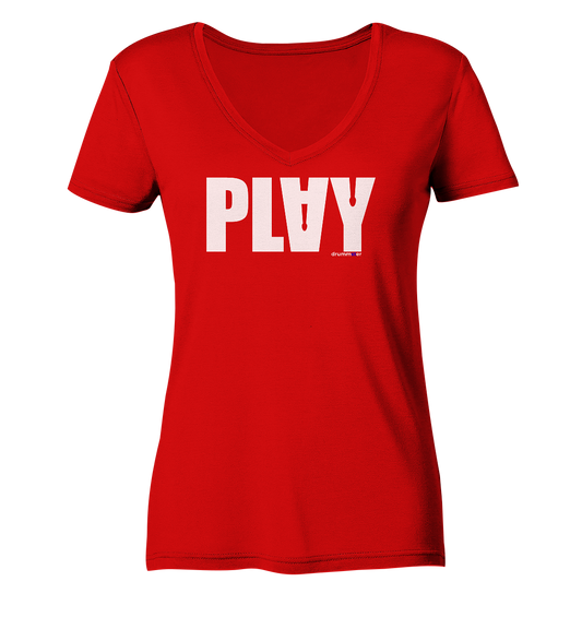 play v2 - ladies v-neck shirt | various colors
