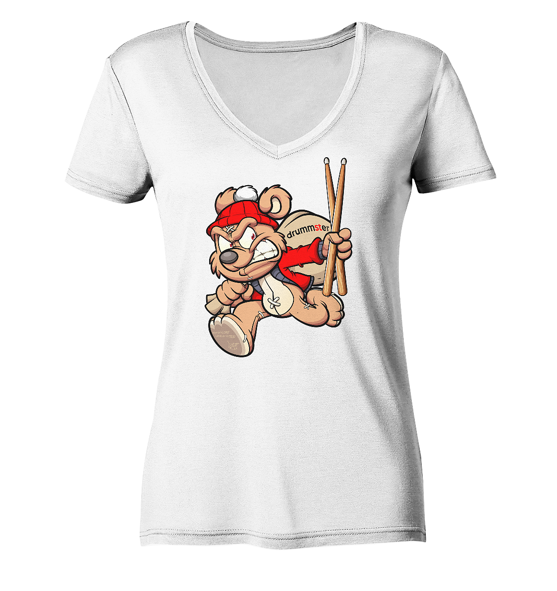drumatic christmas - ladies v-neck shirt | various colors