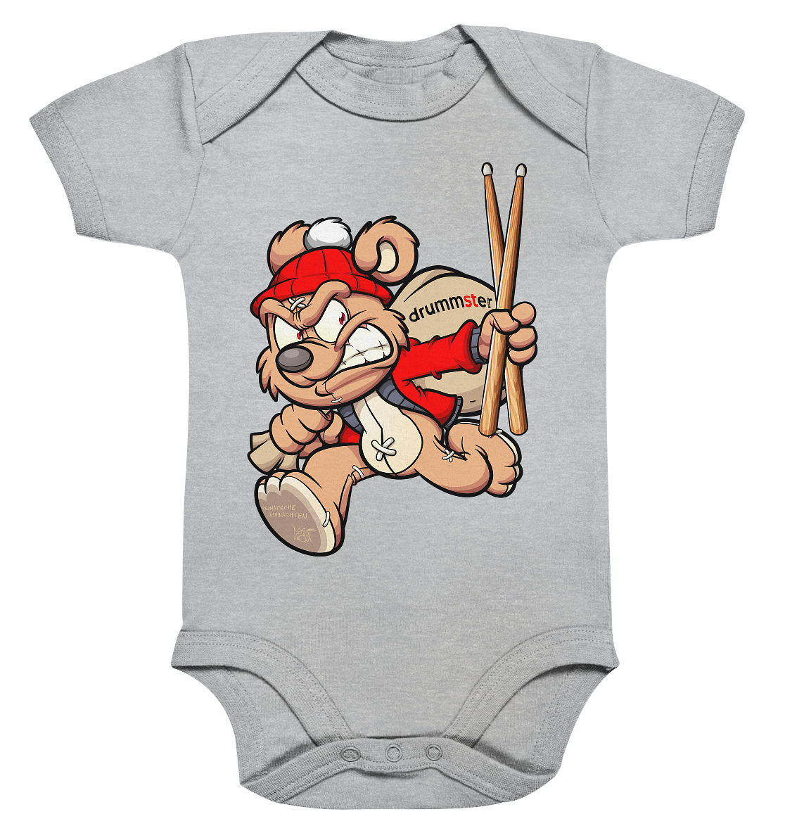 drumatic christmas - baby bodysuite | various colors