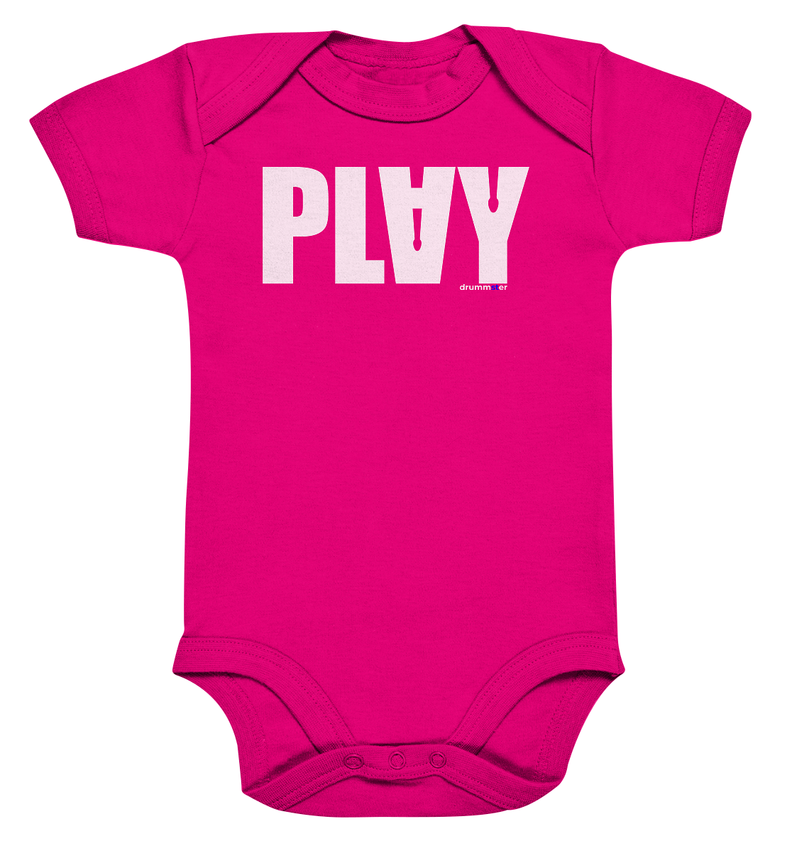 play v2 - baby bodysuite | fuchsia organic