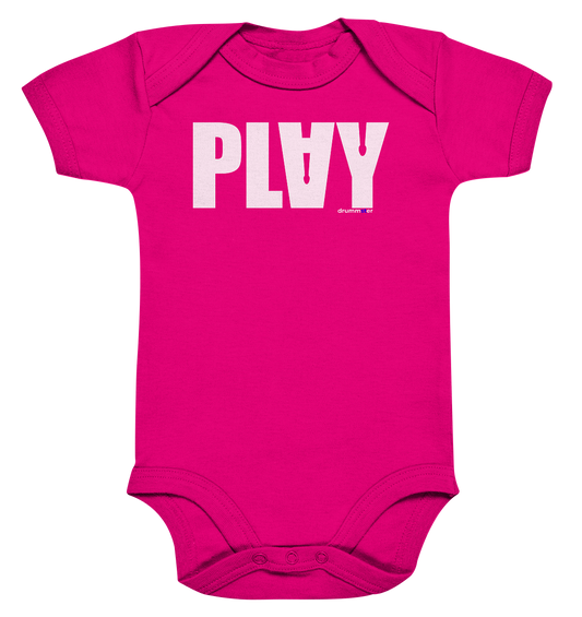 play v2 - baby bodysuite | fuchsia organic