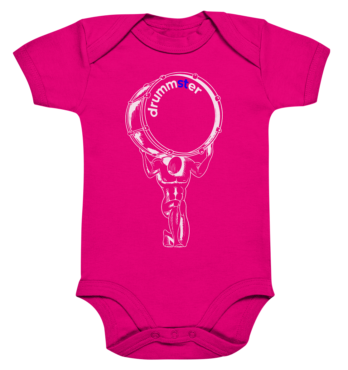 monument v3 - baby bodysuite | fuchsia organic