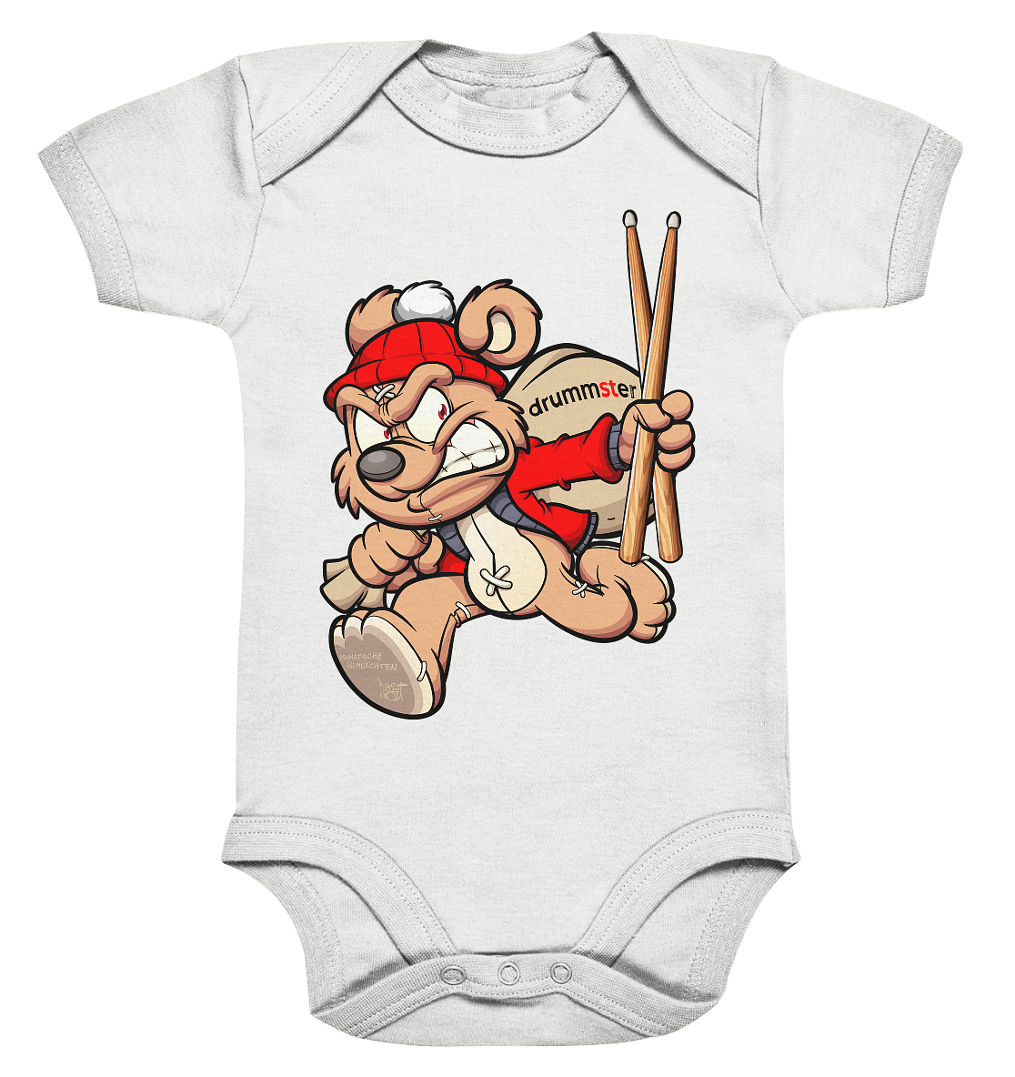 drumatic christmas - baby bodysuite | various colors