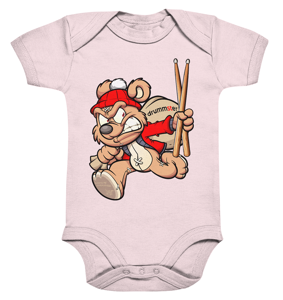 drumatic christmas - baby bodysuite | various colors