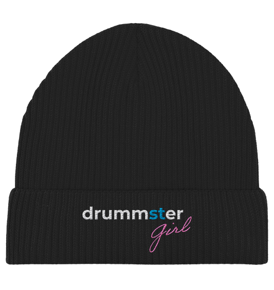 drummster girl - beanie | black