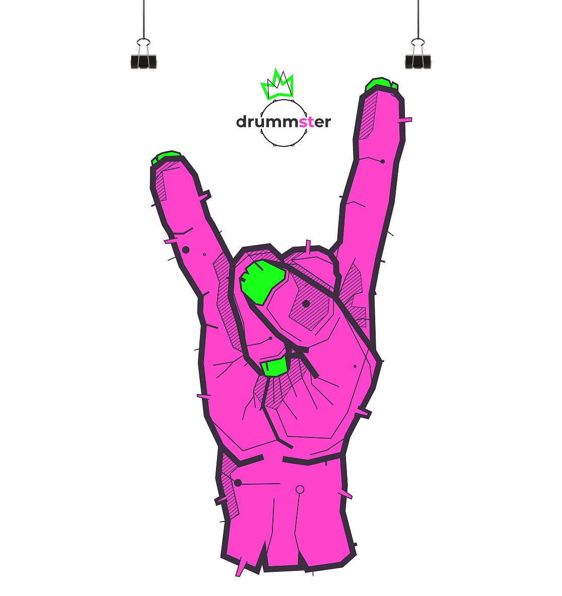 monster-mäx "rock'n roll" - poster din a1 (hoch)