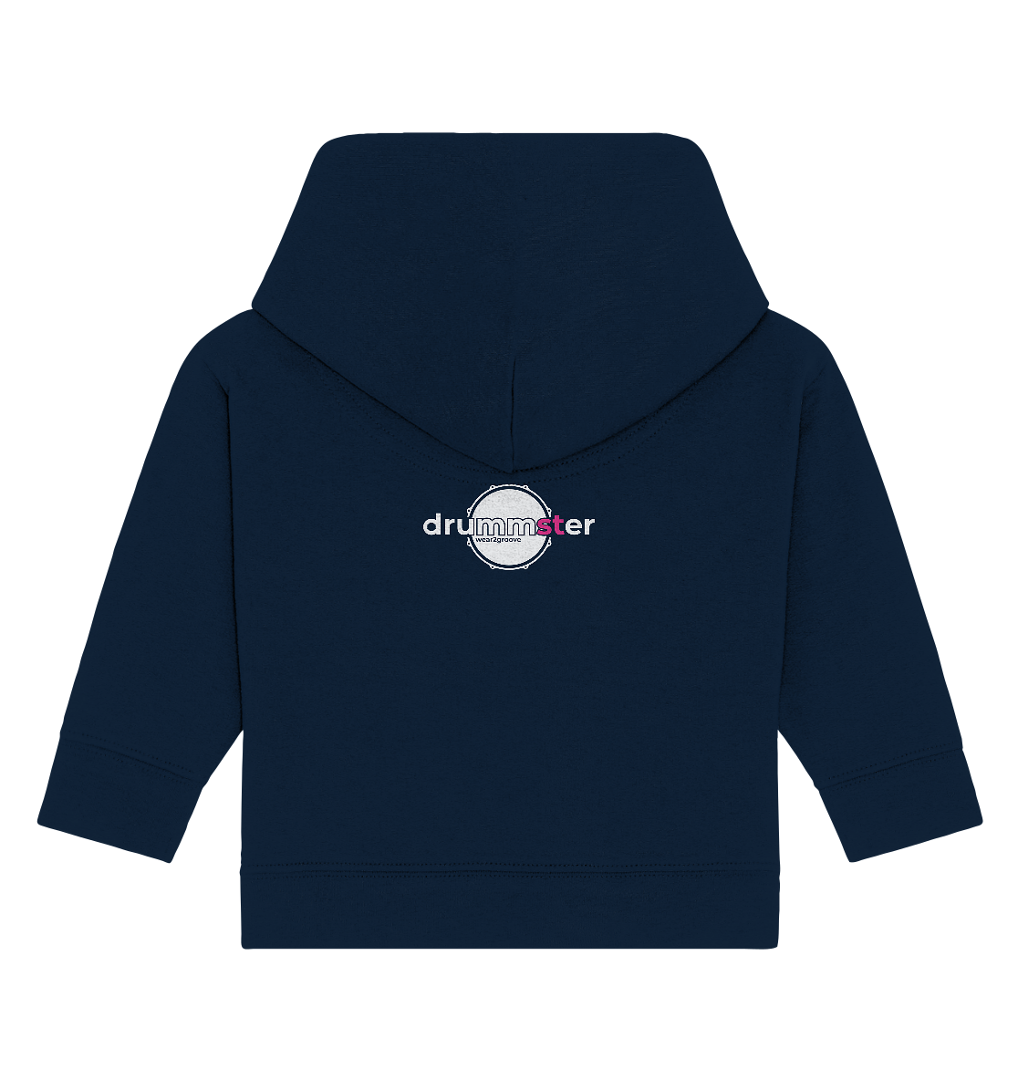 drummster girl - baby hoodie | french navy