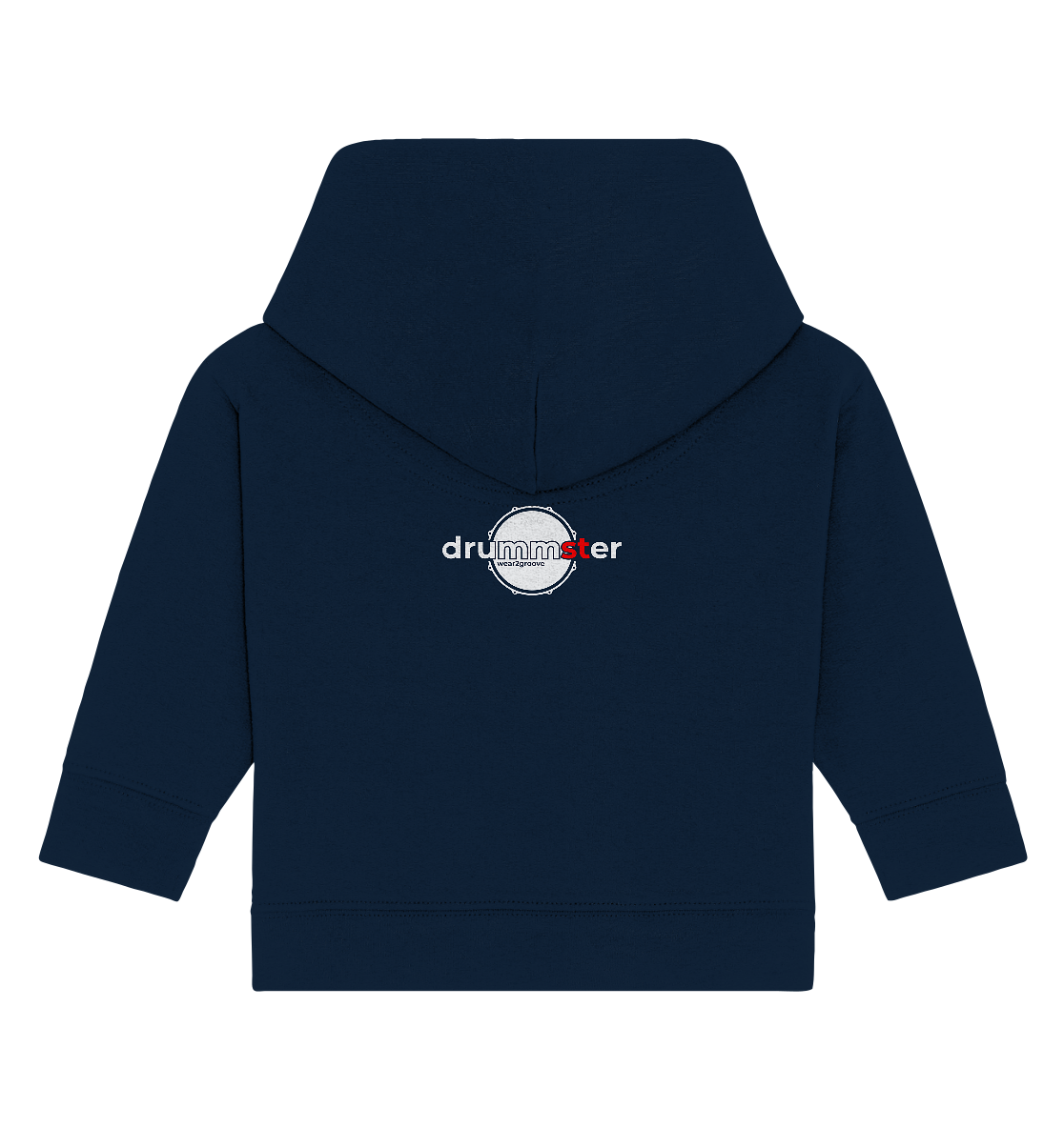 drummster boy - baby hoodie | french navy