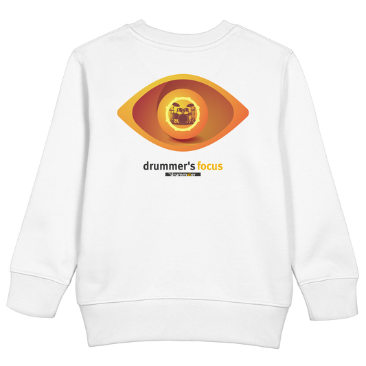 drummer's focus - kids sweatshirt | white