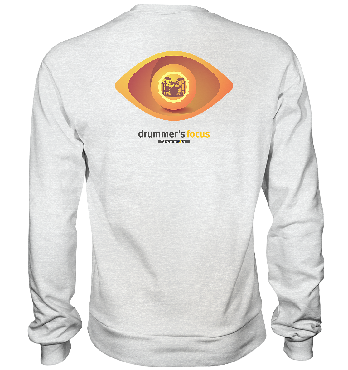 drummer's focus - sweatshirt | grey