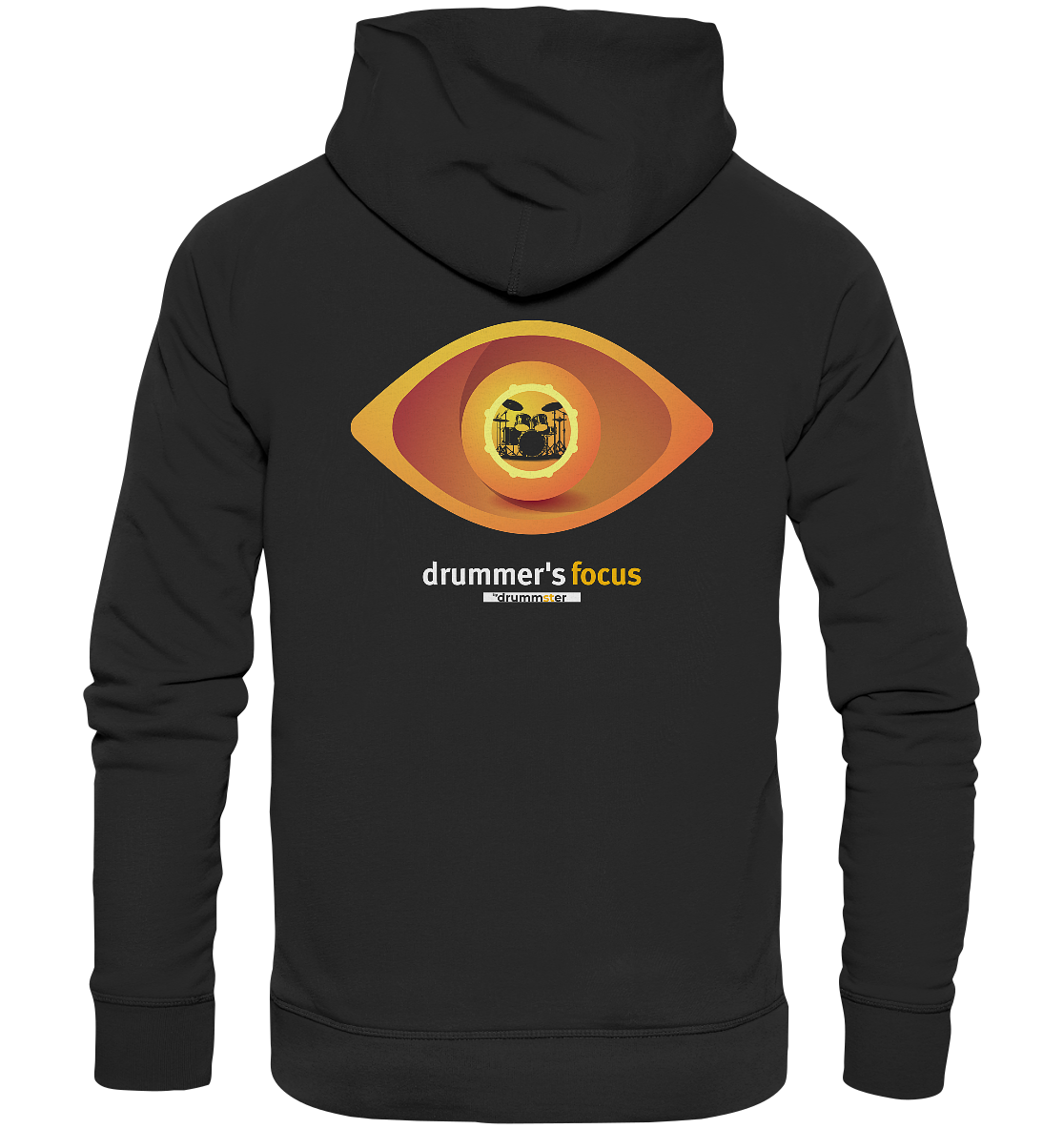 drummer's focus - unisex hoodie | black