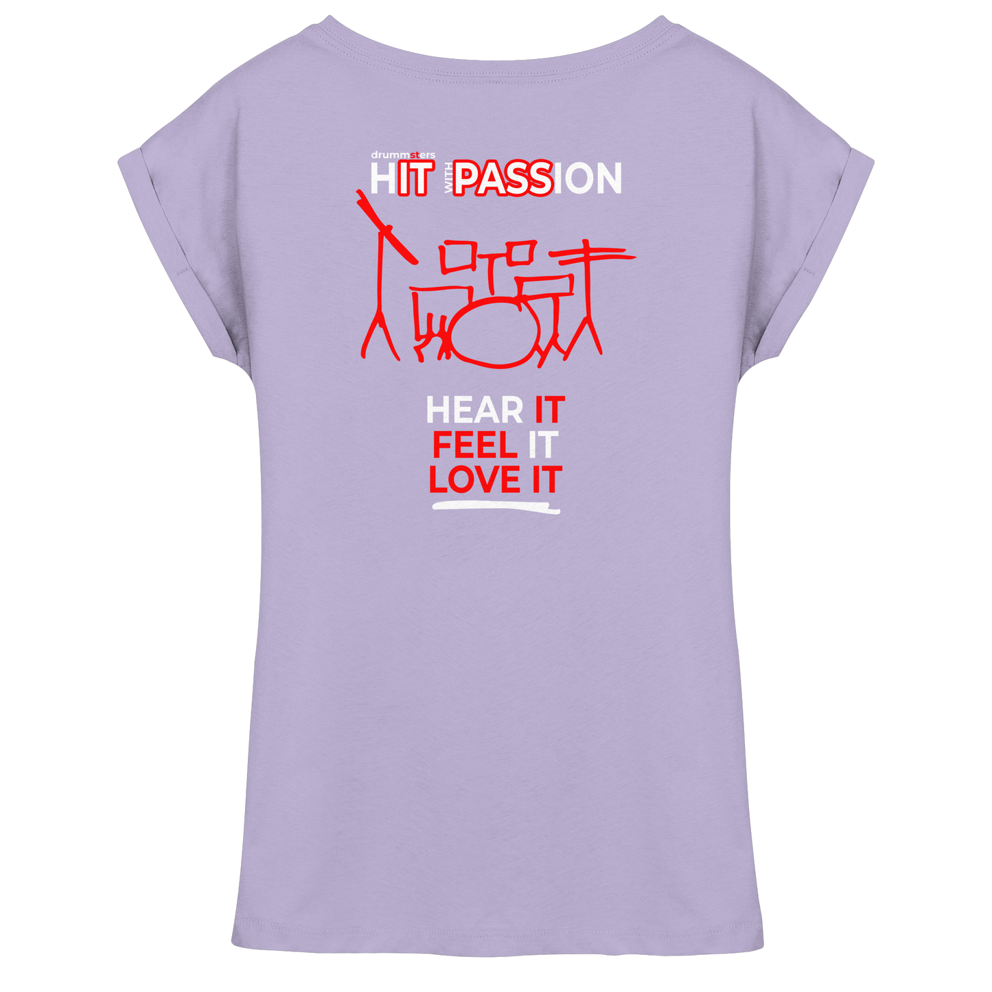 hIT with PASSion - ladies extended shoulder shirt | various colors