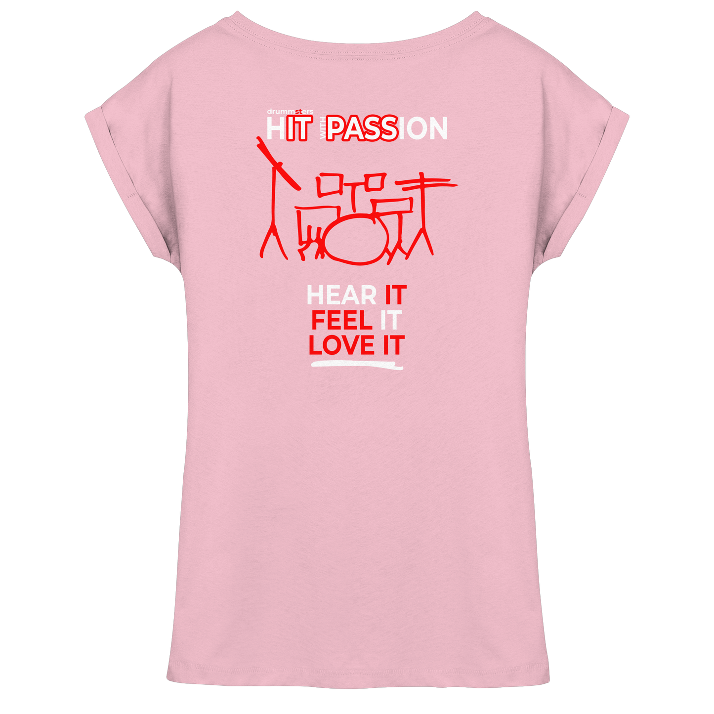 hIT with PASSion - ladies extended shoulder shirt | various colors