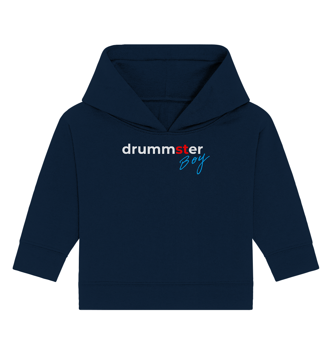 drummster boy - baby hoodie | french navy