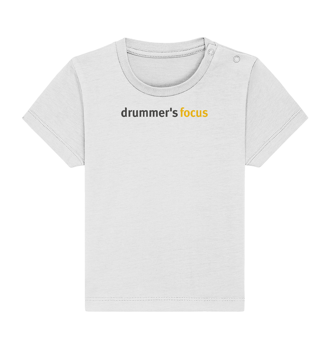 drummer's focus - baby shirt | white