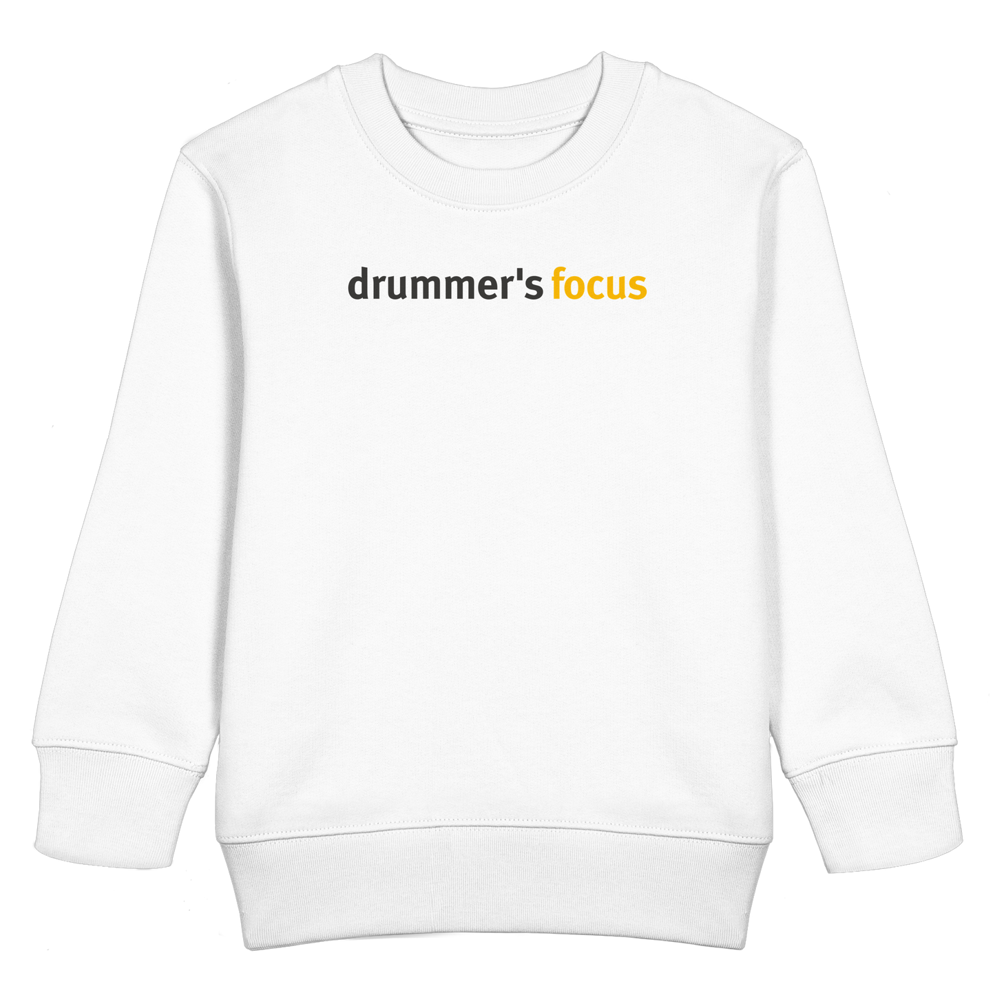 drummer's focus - kids sweatshirt | white