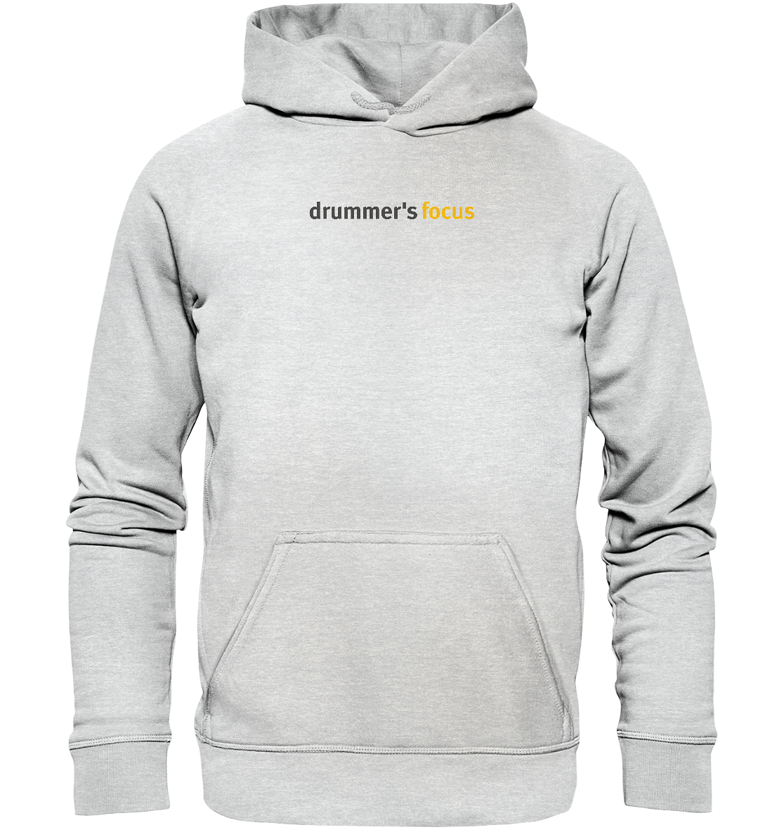 drummer's focus - kids hoodie | grey