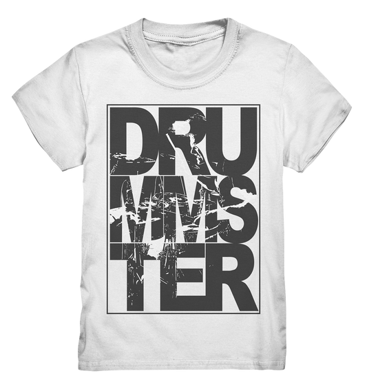 art of drummster v3 - kids shirt | white