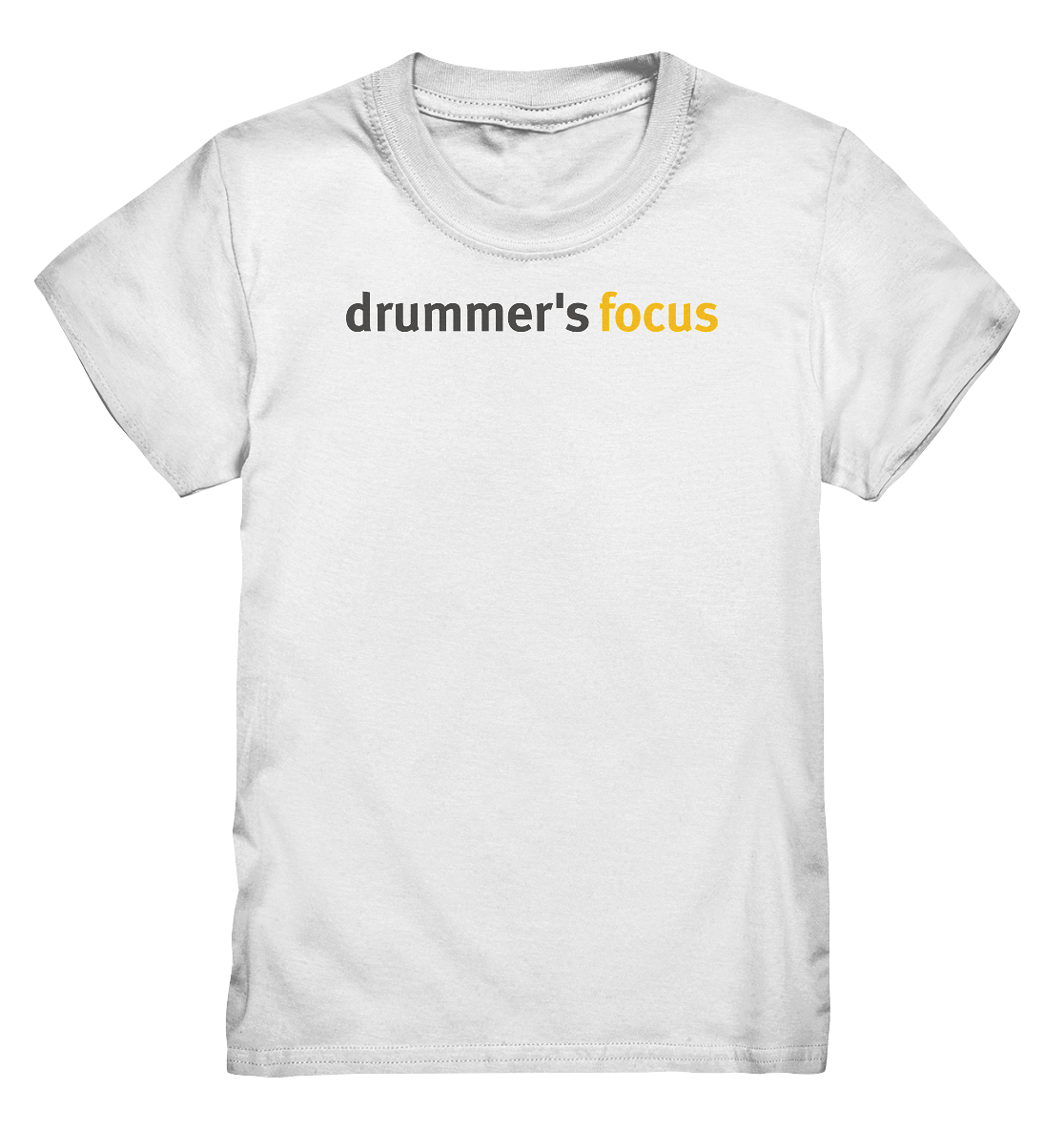 drummer's focus - kids shirt | white