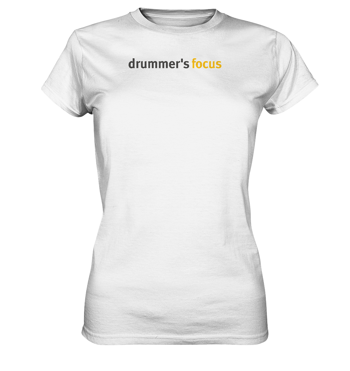 drummer's focus - ladies shirt | white