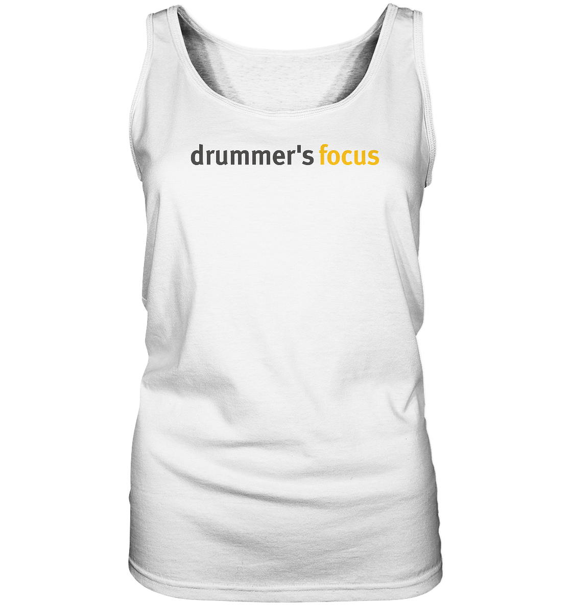 drummer's focus - ladies tank-top | white