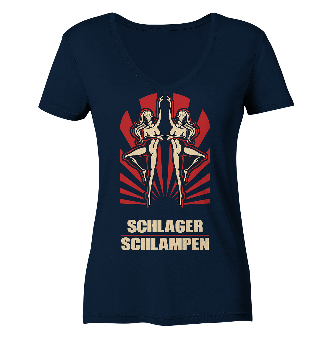 SchlagerSchlampen -> girls - ladies v-neck shirt | various colors