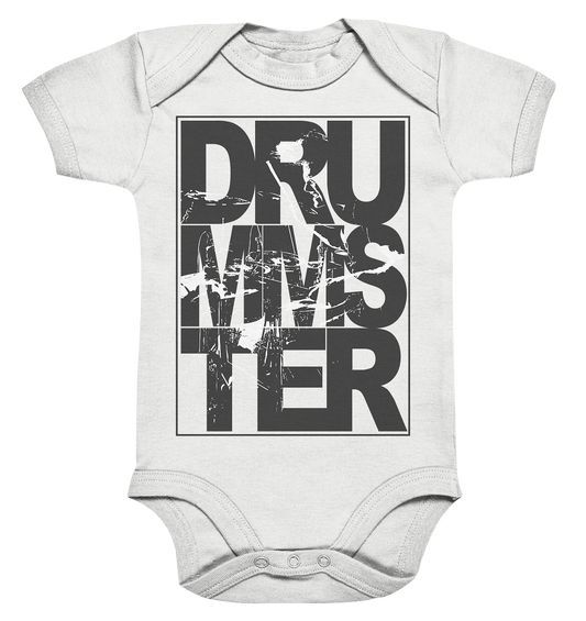 art of drummster v3 - baby bodysuite | white