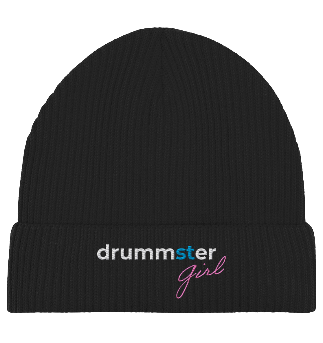 drummster girl - beanie | black