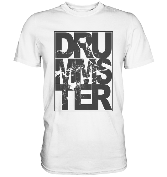 art of drummster v3 - unisex shirt | white