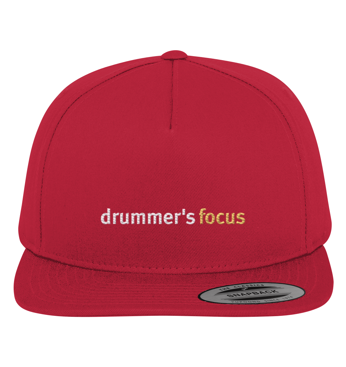 drummer's focus (gestickt) - snapback | various colors