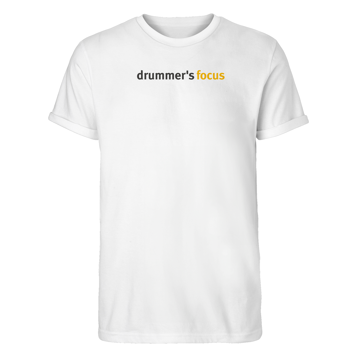 drummer's focus - roll-up shirt | white