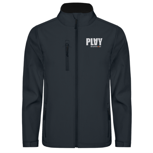 play (gestickte Version) - softshell jacket | black