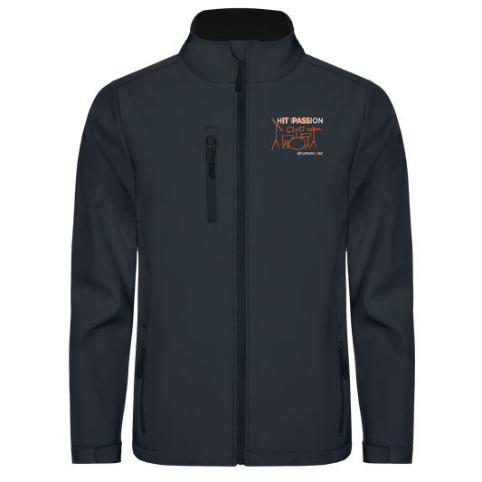 hIT with PASSion (gestickte Version) - softshell jacket | black