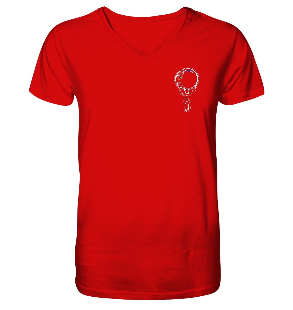 monument v3 - v-neck shirt | red