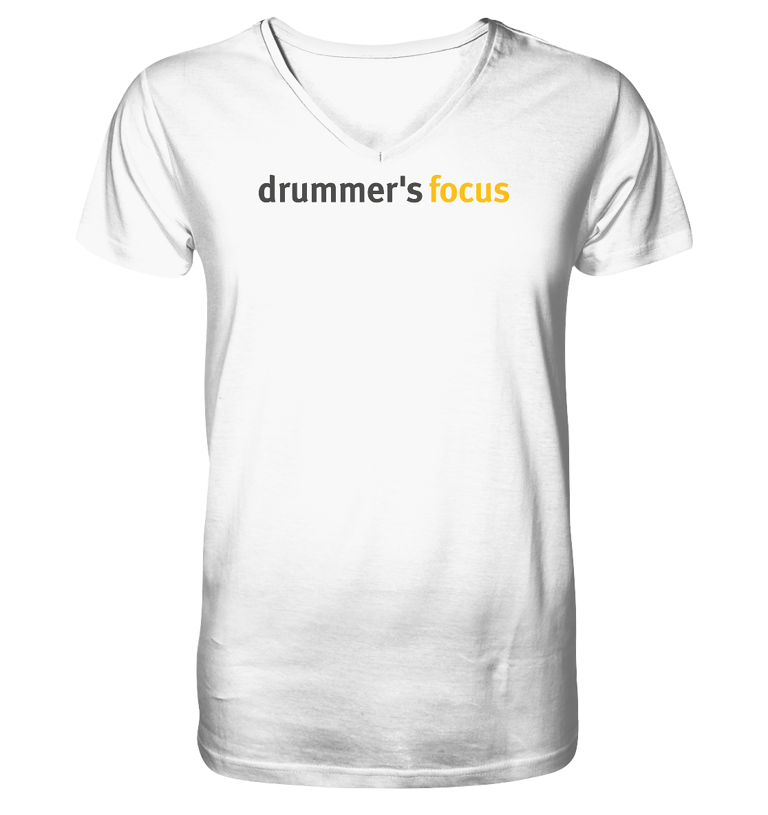 drummer's focus - v-neck shirt | white